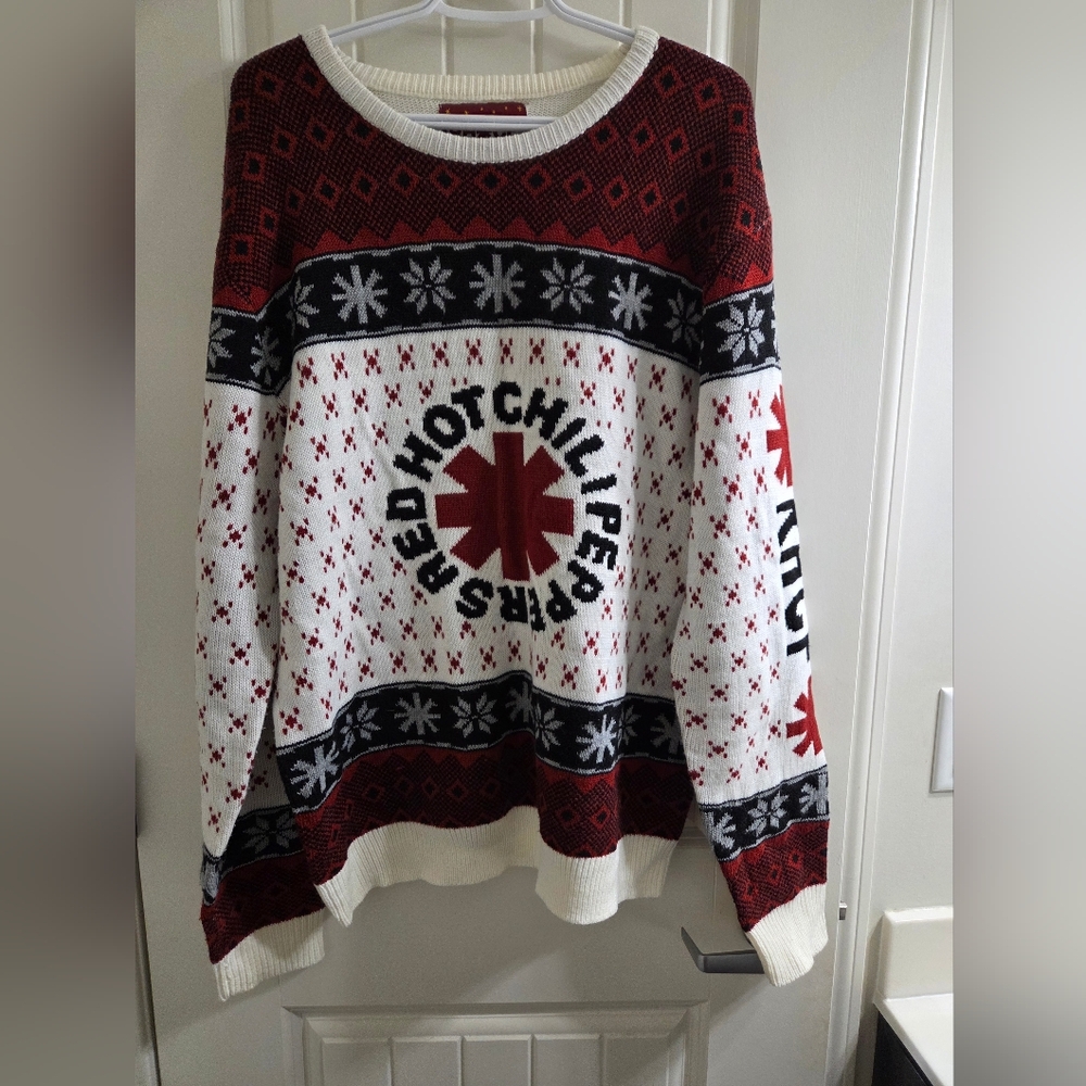 Ugly Christmas Sweater - Red Hot Chili Peppers